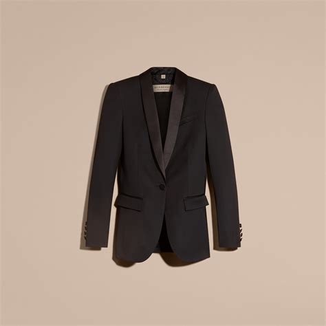 burberry stretch wool tuxedo jacket|Burberry signatures for men.